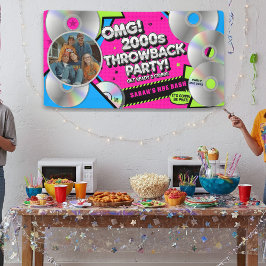 レトロの大晦日2000年代スローバックパーティーバナー 横断幕