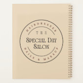 レトロの女の子と彼女の髪の花 – ビジネス プランナー手帳 (裏面)