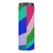 レトロの女性が鳥をフリップ タンブラー (裏面)