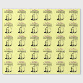 レトロの女性とのBuncoのおもしろいなジレンマ ラッピングペーパー (フラット)