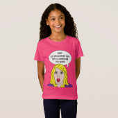 レトロの女性とテキストカスタム服 Tシャツ (正面フル)