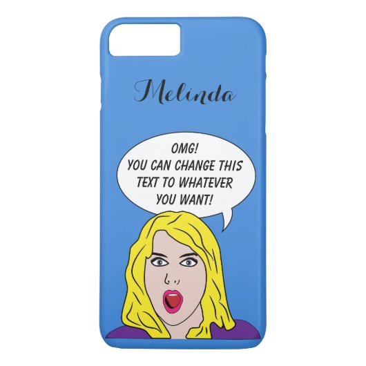 レトロの女性にあなたのテキストカスタム電話ケース Case-Mate iPhoneケース (裏面)
