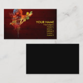 レトロの女性 名刺 (正面/裏面)