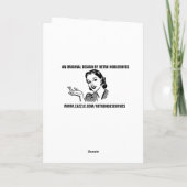 レトロの妻が育てたショップ&すしおもしろいカード カード (裏面)