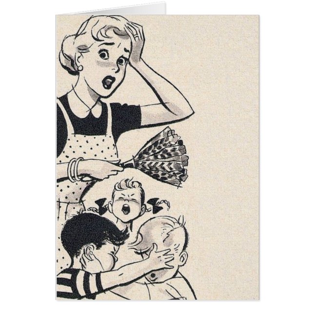 レトロの妻-彼女のウィットの端にお母さん (正面)