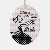 レトロの婚約したなII記念品のオーナメント セラミックオーナメント (右)