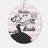 レトロの婚約したなII記念品のオーナメント セラミックオーナメント (左)