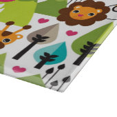 レトロの子供のサファリのライオンの野性生物 カッティングボード (角)