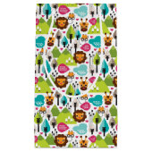 レトロの子供のサファリのライオンの野性生物 スモールペーパーバッグ (正面)