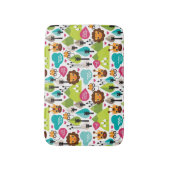 レトロの子供のサファリのライオンの野性生物 バスマット (正面縦)