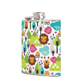 レトロの子供のサファリのライオンの野性生物 フラスク (左)