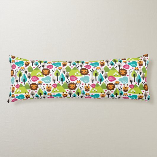 レトロの子供のサファリのライオンの野性生物 ボディピロー (正面)