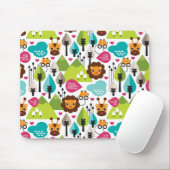 レトロの子供のサファリのライオンの野性生物 マウスパッド (マウス)