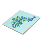 レトロの孔雀 タイル (側面)