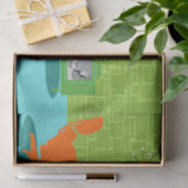 レトロの宇宙時代の子猫のティッシュペーパー 薄葉紙 (ギフト)