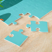 レトロの宇宙時代の子猫のパズル ジグソーパズル (側面)