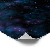 レトロの宇宙芸術と惑星ネプチューンポスター ポスター (角)