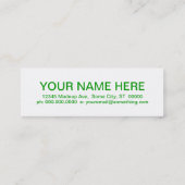 レトロの容器 スキニー名刺 (裏面)