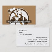 レトロの専門ペインターの名刺 名刺 (正面/裏面)