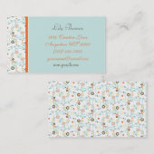 レトロの小さい花の名刺 名刺 (正面/裏面)