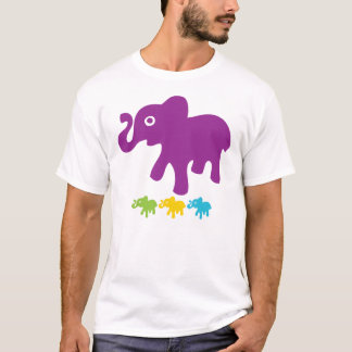 レトロの小さい象 Tシャツ