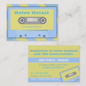 レトロの小売業カード 名刺 (正面/裏面)