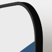 レトロの山のストライピングと名前 ピックルボールラケット (左詳細)