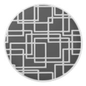 レトロの嵐の灰色のモダンによって白くされる石板の正方形 セラミックノブ (正面)