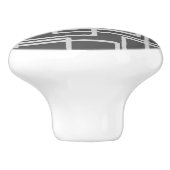 レトロの嵐の灰色のモダンによって白くされる石板の正方形 セラミックノブ (側面)