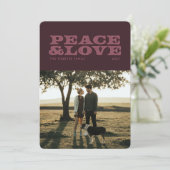 レトロの平和と愛のプラム1枚の写真 シーズンカード (スタンド正面)