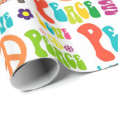 レトロの平和腰回りが大きな印パターン ラッピングペーパー (ロールコーナー)