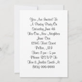 レトロの幸せなPantry Party Stock女性台所 招待状 (裏面)
