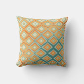 レトロの幾何学模様(温調および調クール調) クッション (正面)