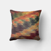 レトロの幾何学的ではっきりしたなストライプの擦り切れたな色 クッション (裏面)