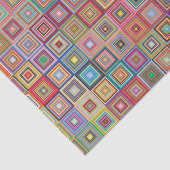 レトロの幾何学的なタイルパターン 薄葉紙 (詳細)