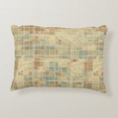 レトロの幾何学的なパターン2 アクセントクッション (裏面)