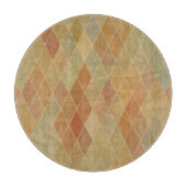 レトロの幾何学的なパターン2 カッティングボード (正面)