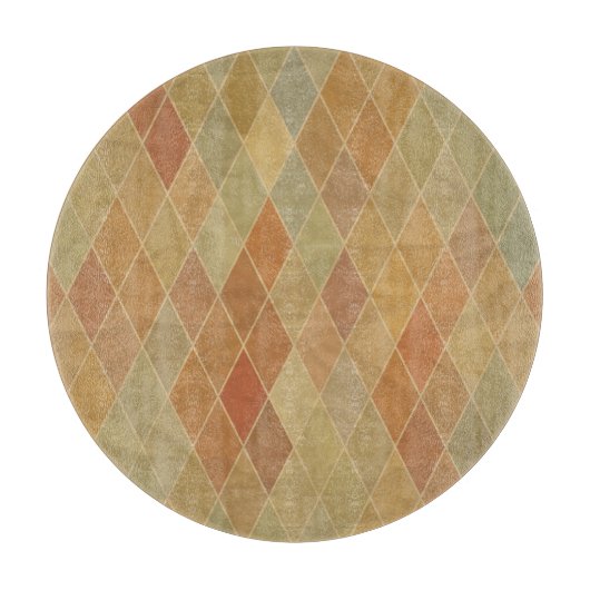 レトロの幾何学的なパターン2 カッティングボード (正面)