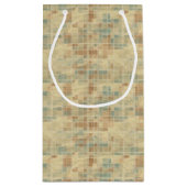 レトロの幾何学的なパターン2 スモールペーパーバッグ (裏面)