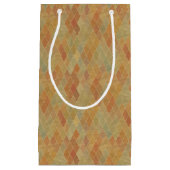 レトロの幾何学的なパターン2 スモールペーパーバッグ (正面)