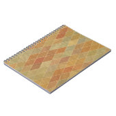 レトロの幾何学的なパターン2 ノートブック (左側)