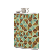 レトロの幾何学的なパターン2 フラスク (左)