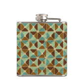 レトロの幾何学的なパターン2 フラスク (裏面)