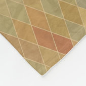 レトロの幾何学的なパターン2 フリースブランケット (角)