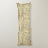 レトロの幾何学的なパターン2 ボディピロー (裏面 (縦))