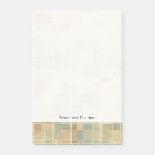 レトロの幾何学的なパターン2 ポストイット (正面)