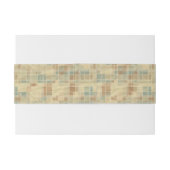 レトロの幾何学的なパターン2 招待状ベリーバンド (裏面例)