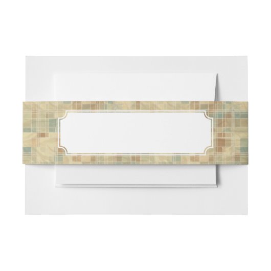 レトロの幾何学的なパターン2 招待状ベリーバンド (正面例)