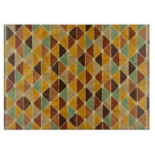 レトロの幾何学的なパターン3 カッティングボード (正面)