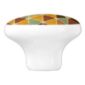 レトロの幾何学的なパターン3 セラミックノブ (側面)